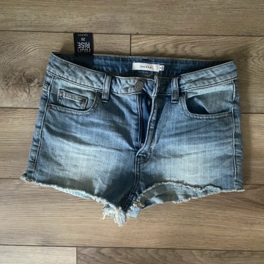 Aritzia Talula High Rise Jean Shorts
